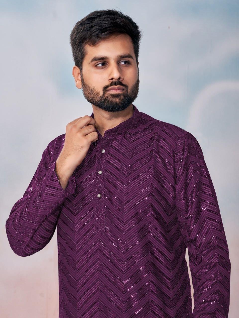 Chikankari Embroidery Work Kurta Set