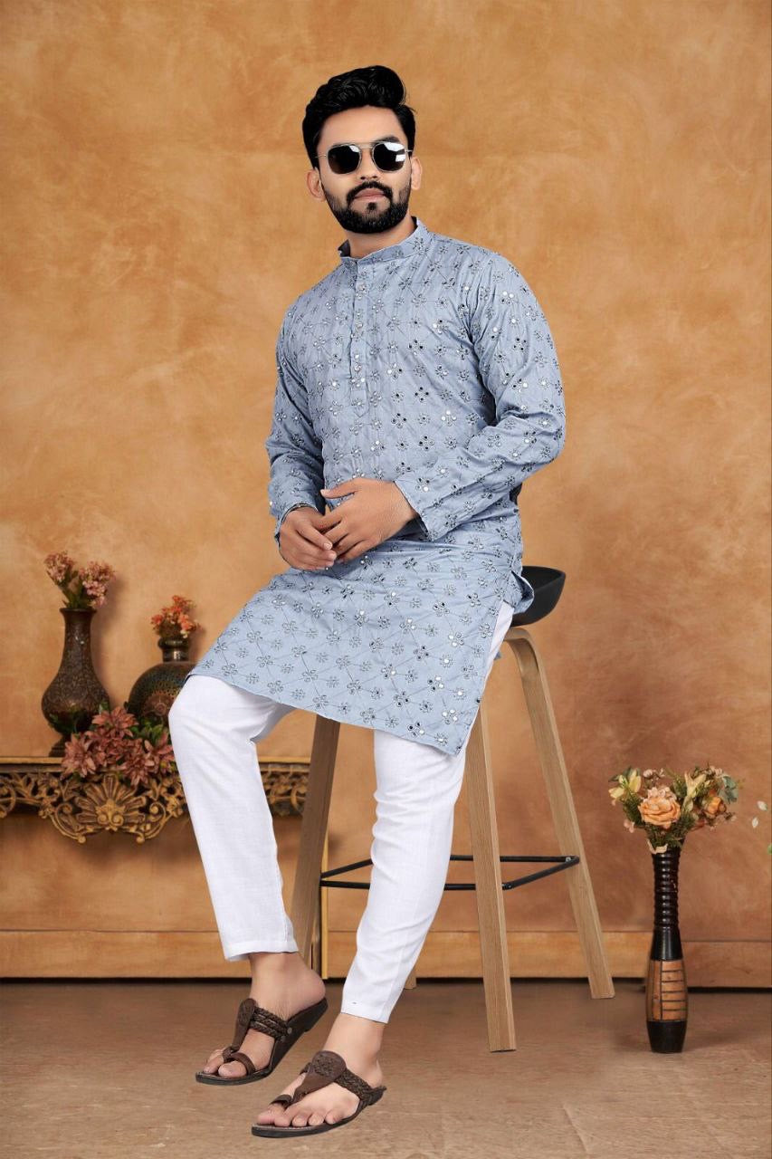 Mirror Work Kurtas for Wedding Season