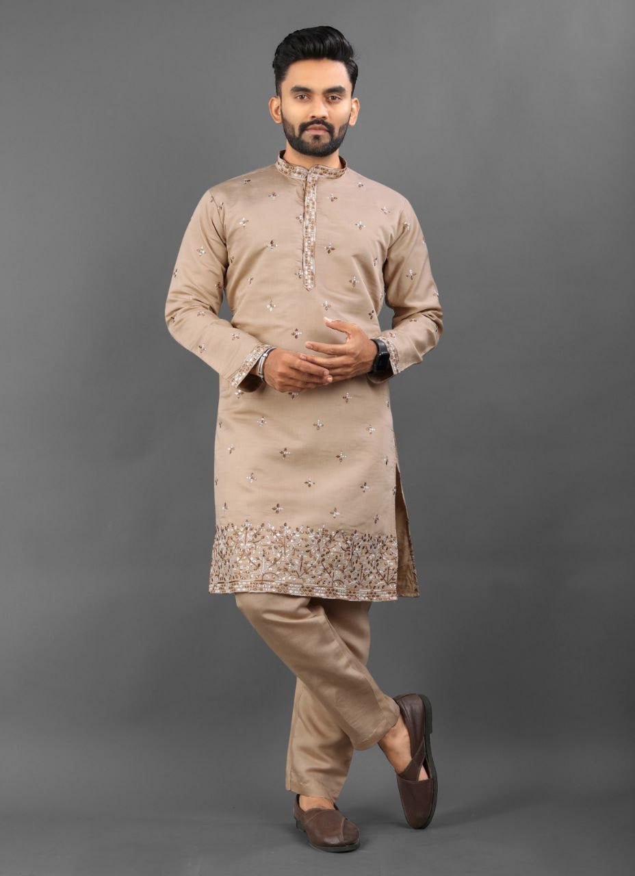 Hridaan Embroidered Kurta Set for Wedding Season