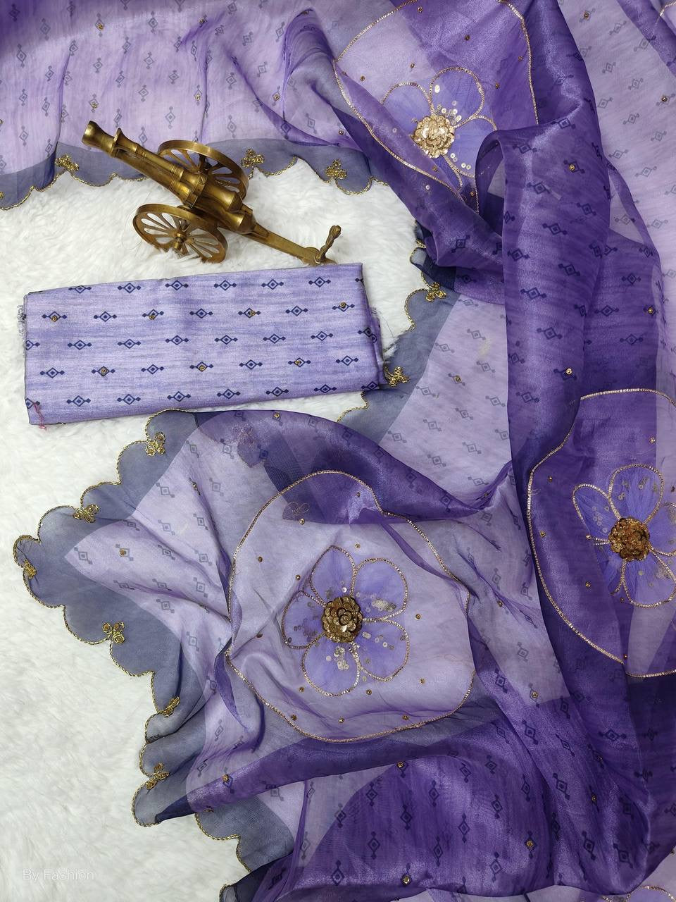 Ankita Purple Organza Sarees