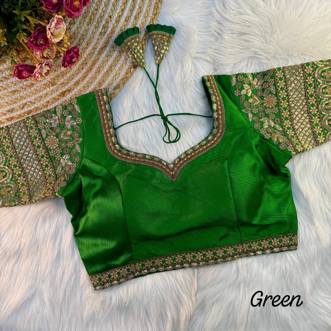 Sanam Bridal Embroidery Work Blouse