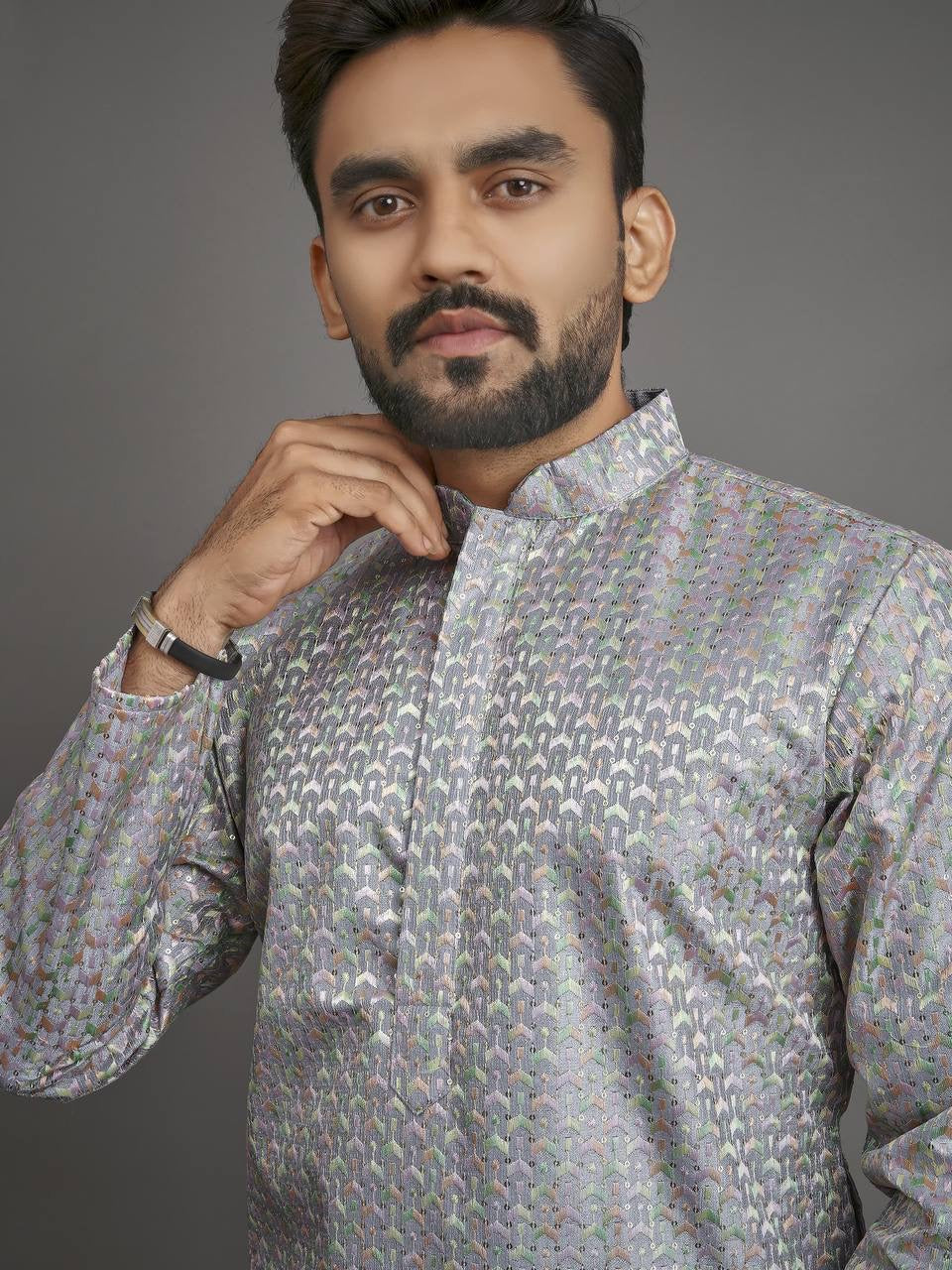 Krish Cotton Silk Kurta with Pants