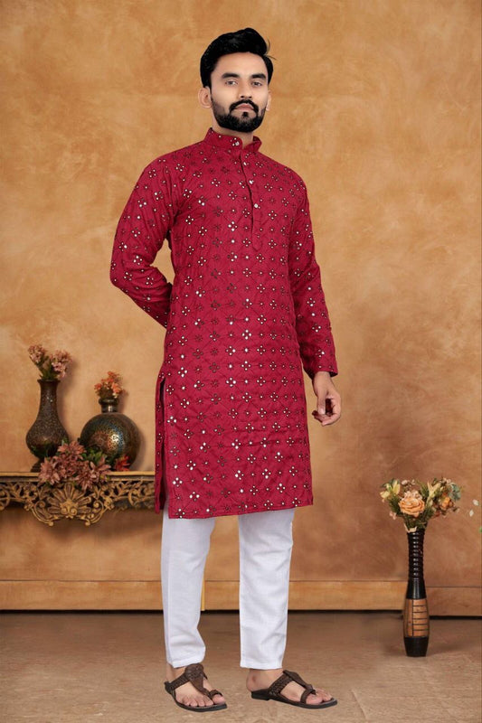 Mirror Work Kurtas for Wedding Season