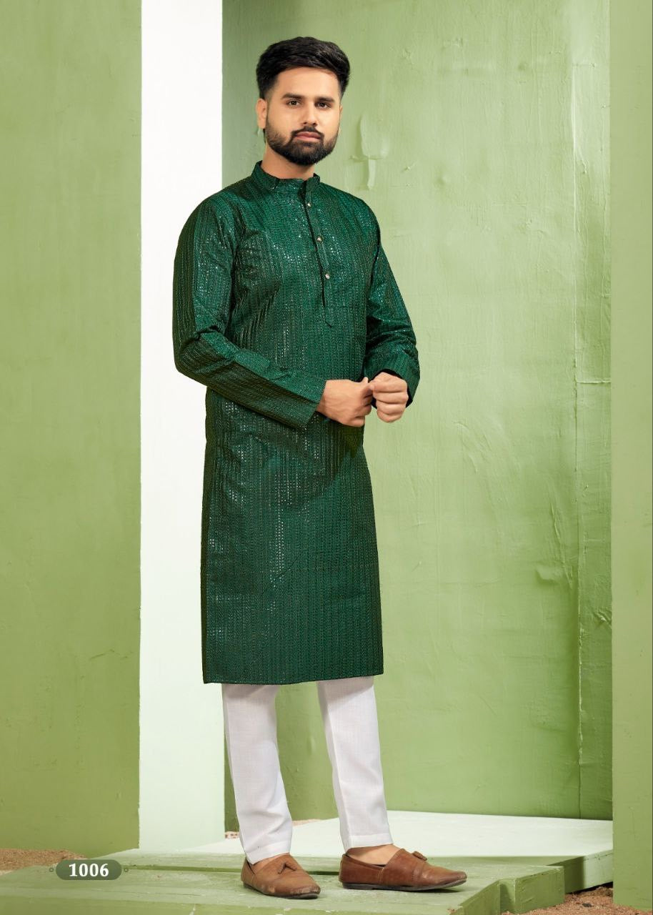 Shiny Kurta with Pajamas