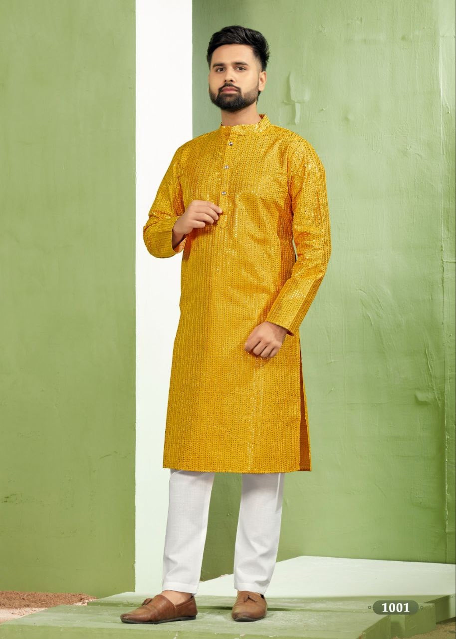 Shiny Kurta with Pajamas