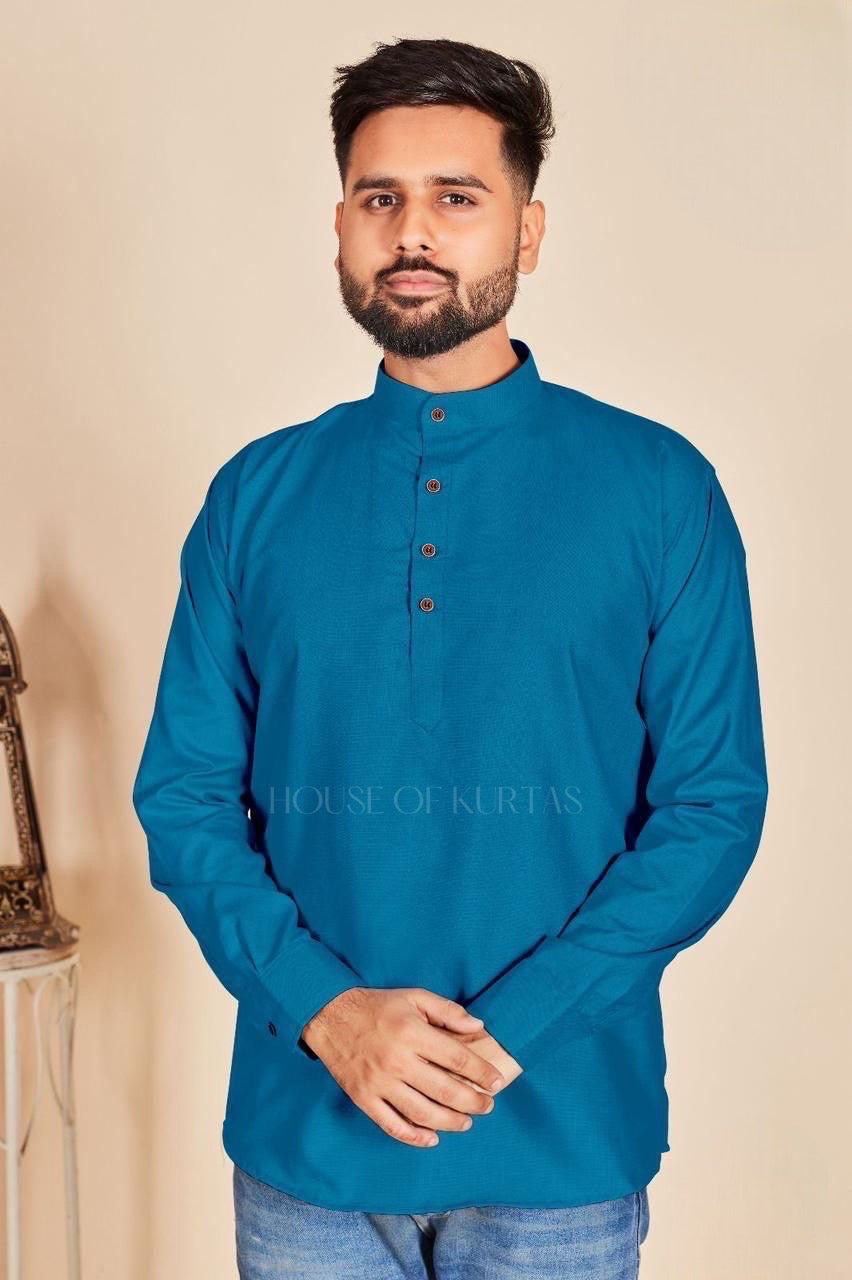 Men short cotton kurta