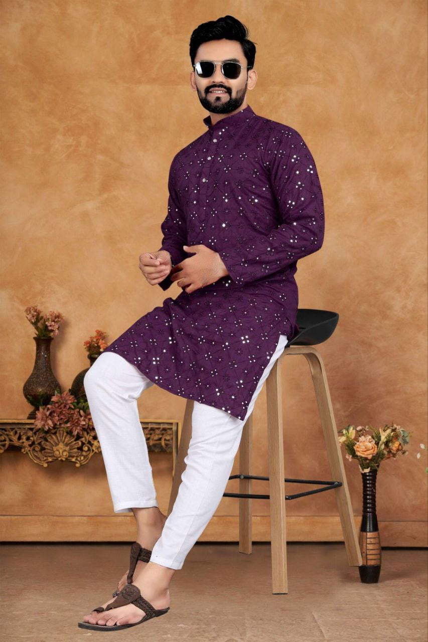 Mirror Work Kurtas for Wedding Season