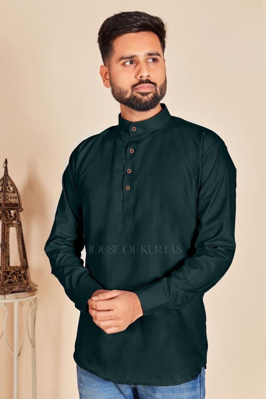 Men short cotton kurta