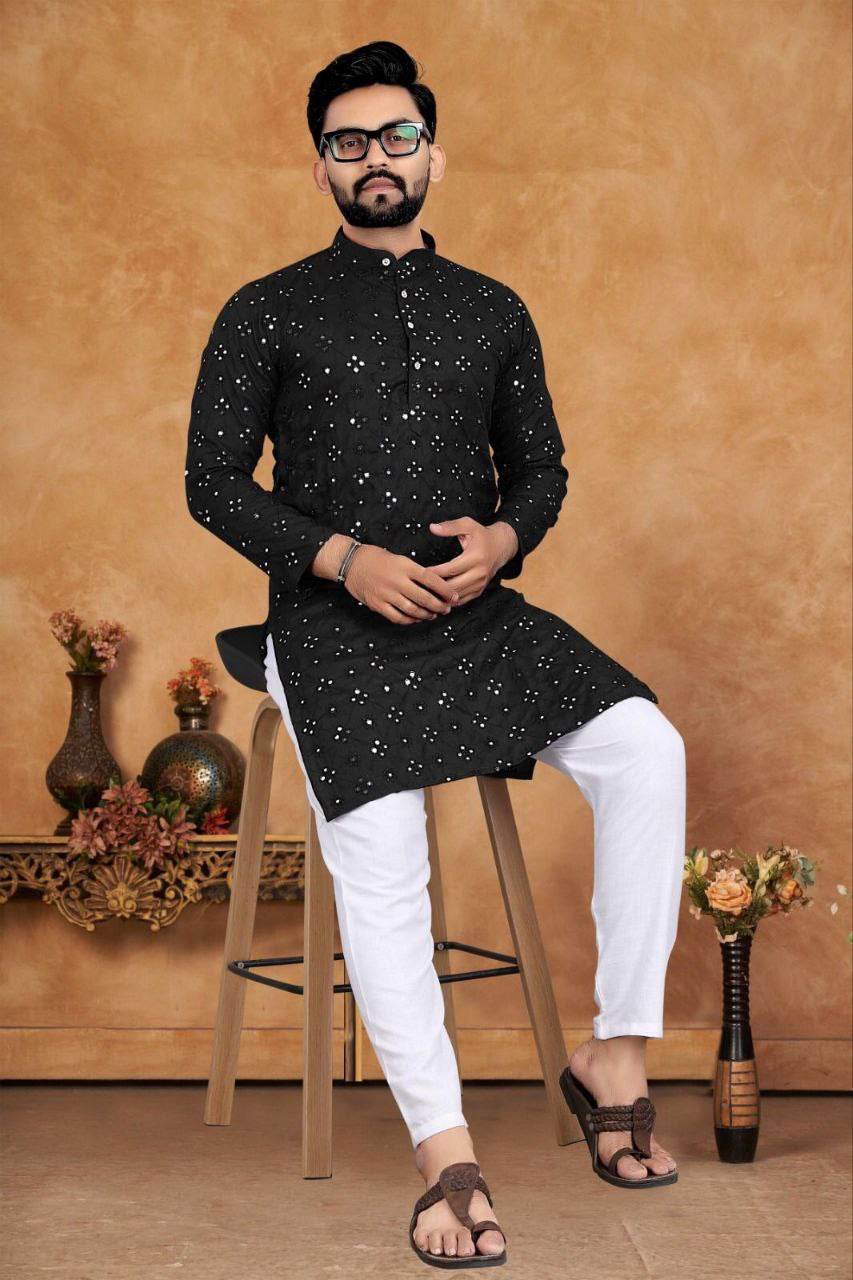 Mirror Work Kurtas for Wedding Season