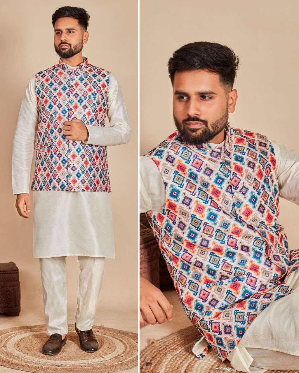 Nehru Jacket Kurta with Pants