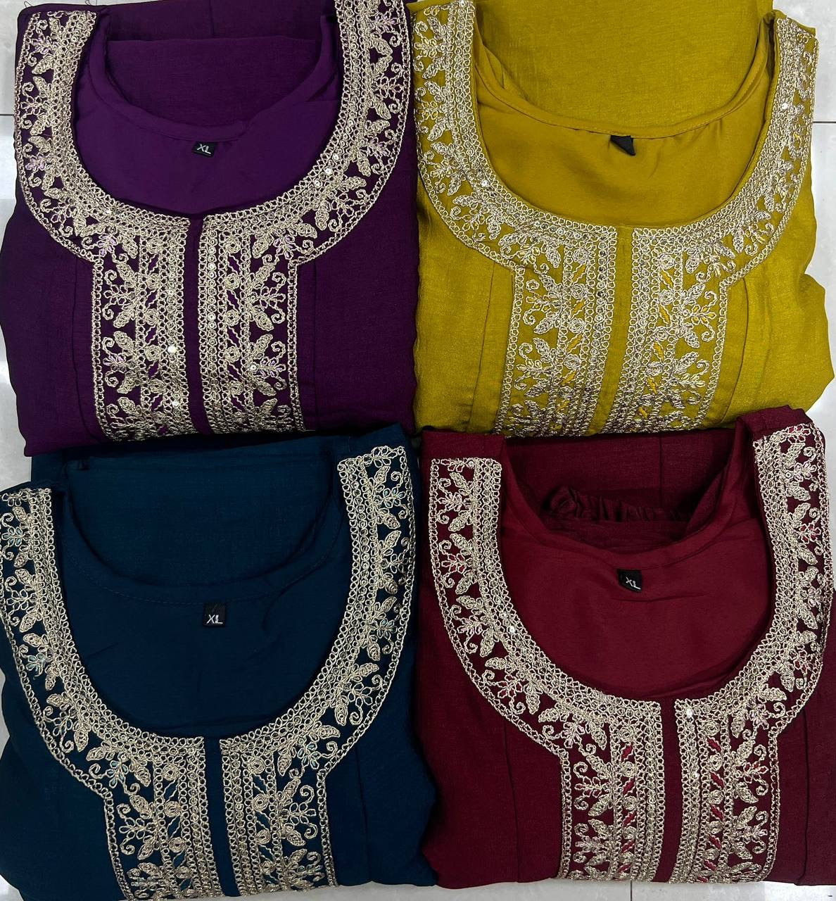 Vichitra Kurti with Dupatta set