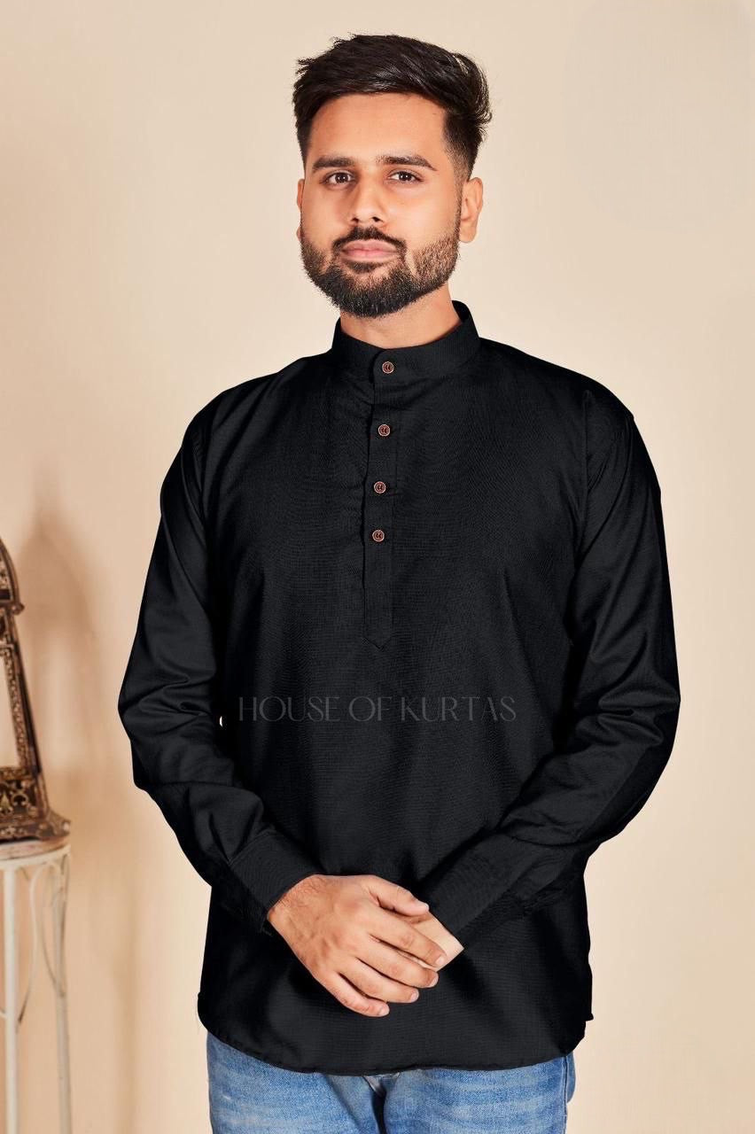 Men short cotton kurta