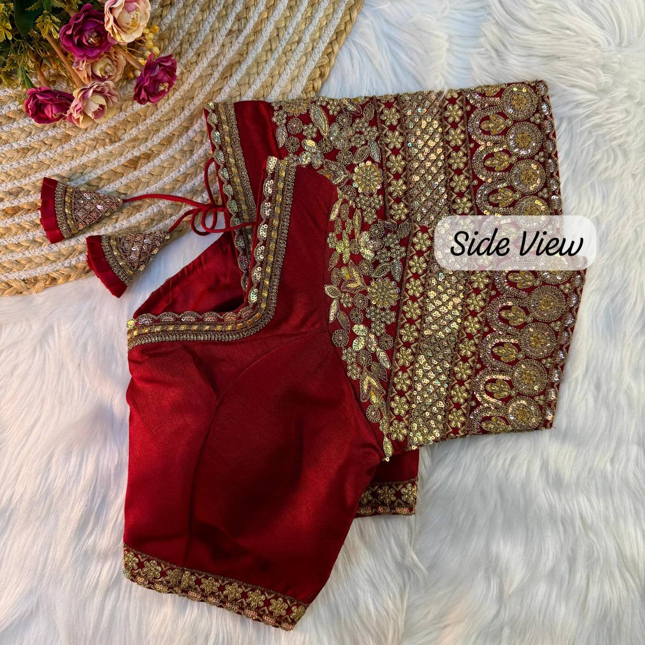 Sanam Bridal Embroidery Work Blouse