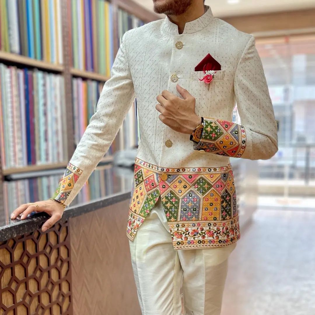 Gold Plain Traditional Jodhpuri Suit at Rs 6950 in Mumbai | ID: 22023398197