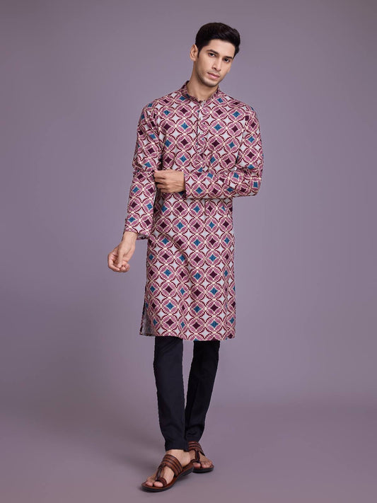 Geometric Printed Printed Kurta Set