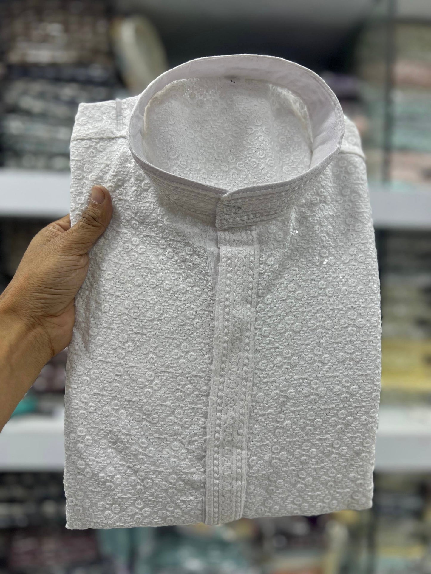 Chikankari Kurta with Pants