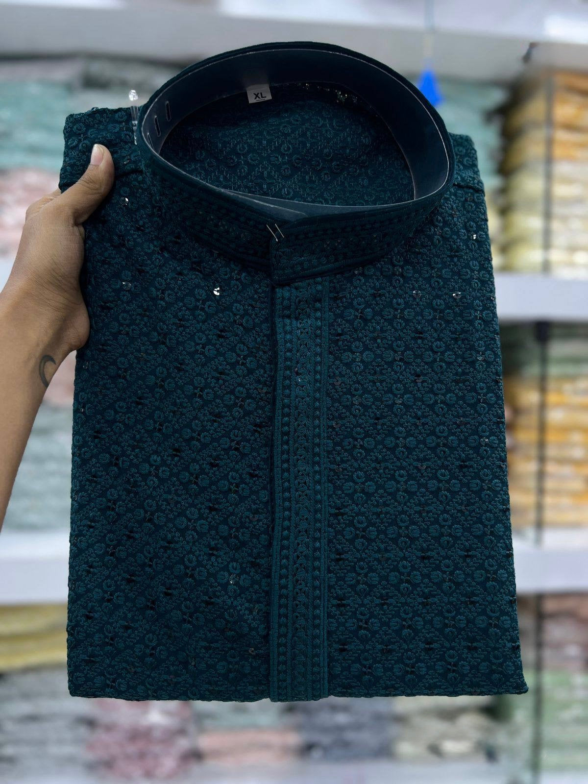 Chikankari Kurta with Pants
