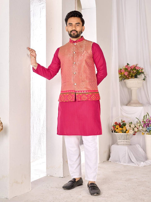 Pranav Ethnic Nehru Jacket Kurta Set