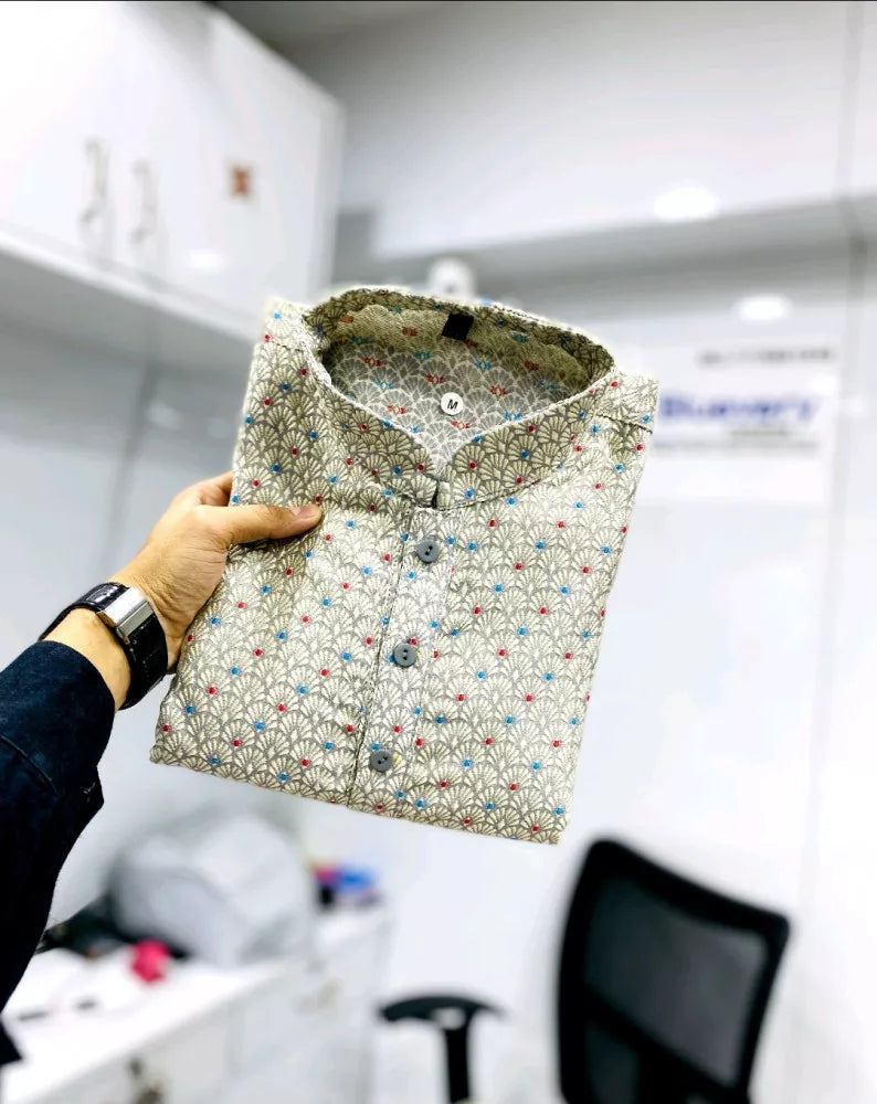 Abhinav Jacquard Kurta with Pyjamas set - HOUSE OF KURTAS