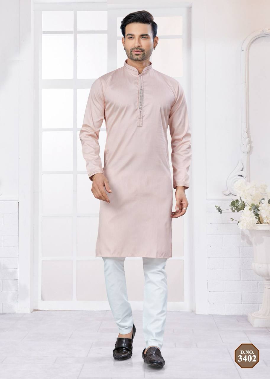 Men’s Classic Kurta with Pants – Multiple Colors