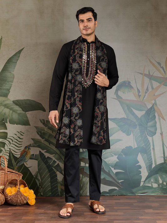 Designer Mirror Work Kurta Set