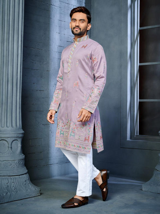 Men’s Embroidered Kurta Set