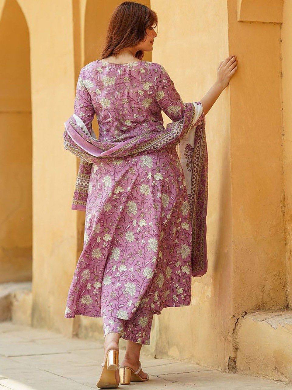 Rayon Printed Kurti Pant Dupatta Set