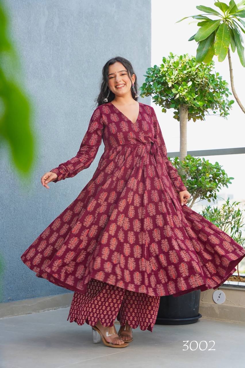 Ready to Wear Rayon Kurti Pants Set