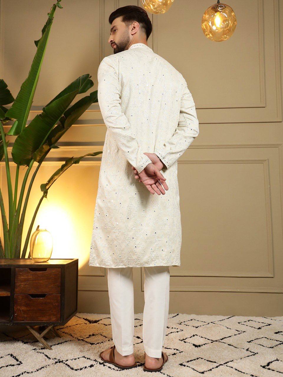 Men's Khadi Cotton Kurta Set