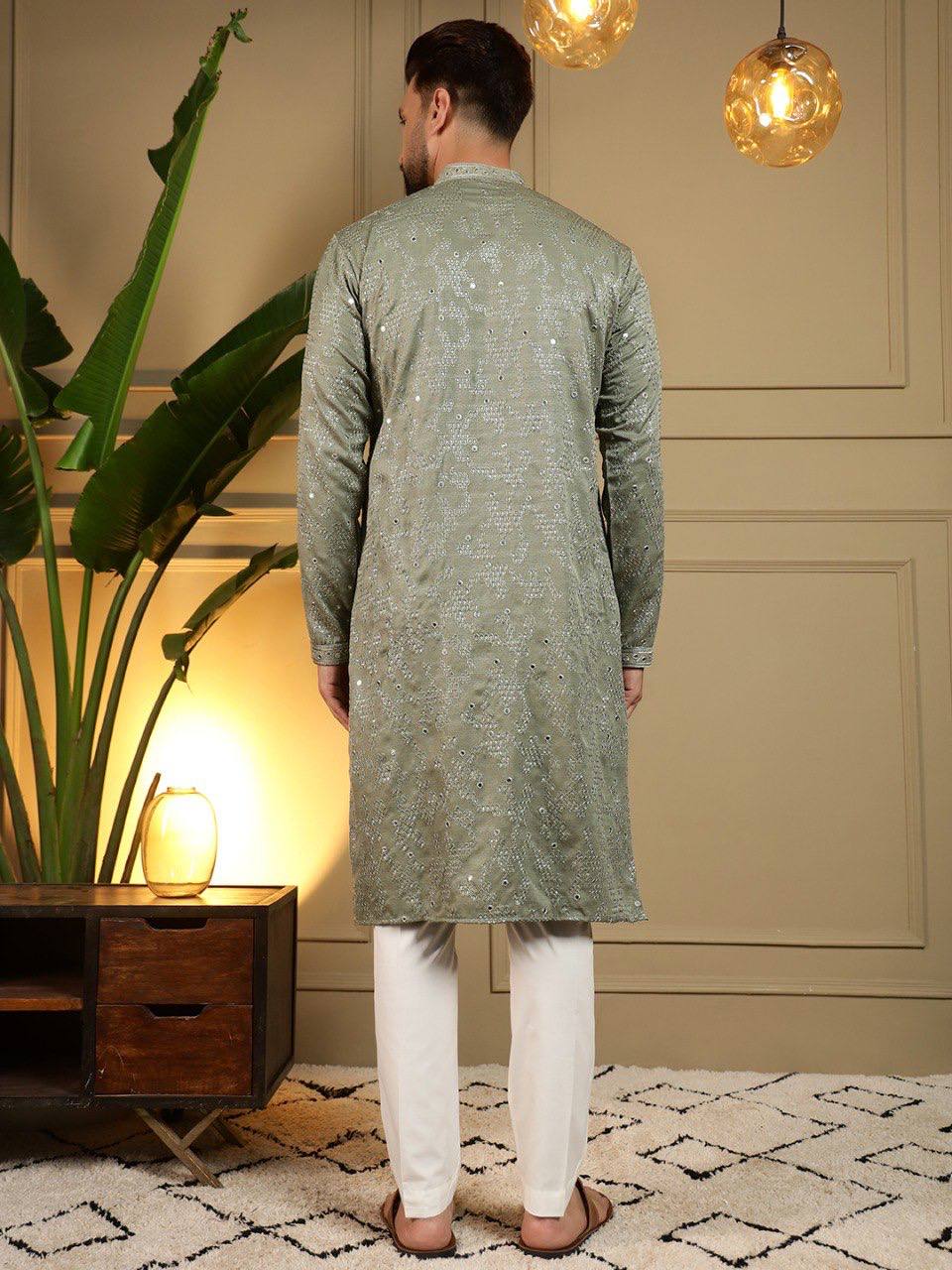 Men's Khadi Cotton Kurta Set