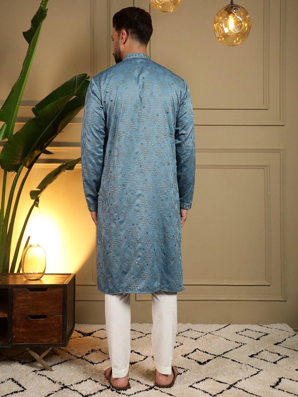 Men's Khadi Cotton Kurta Set