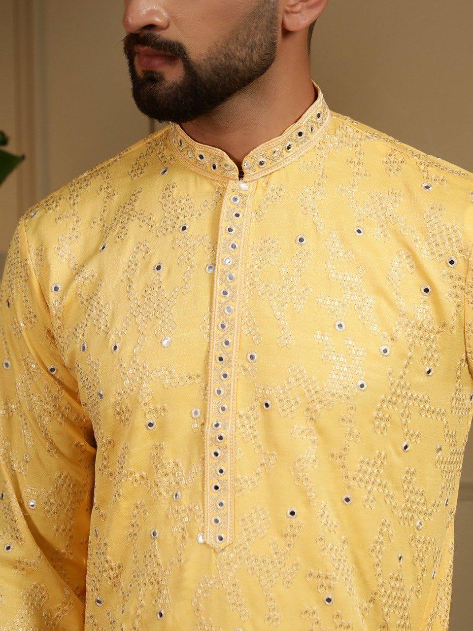 Men's Khadi Cotton Kurta Set
