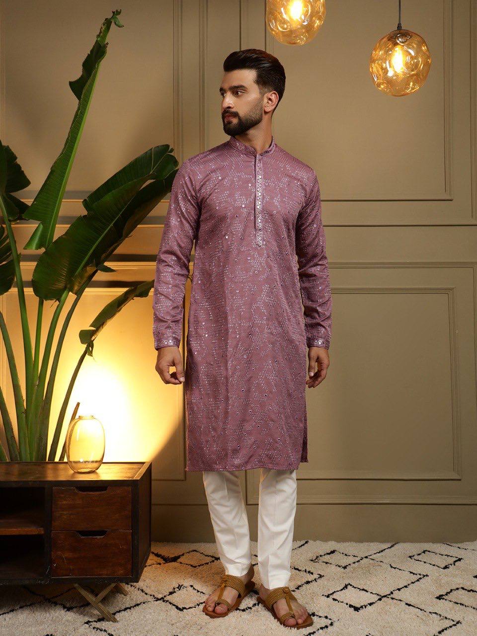 Men's Khadi Cotton Kurta Set