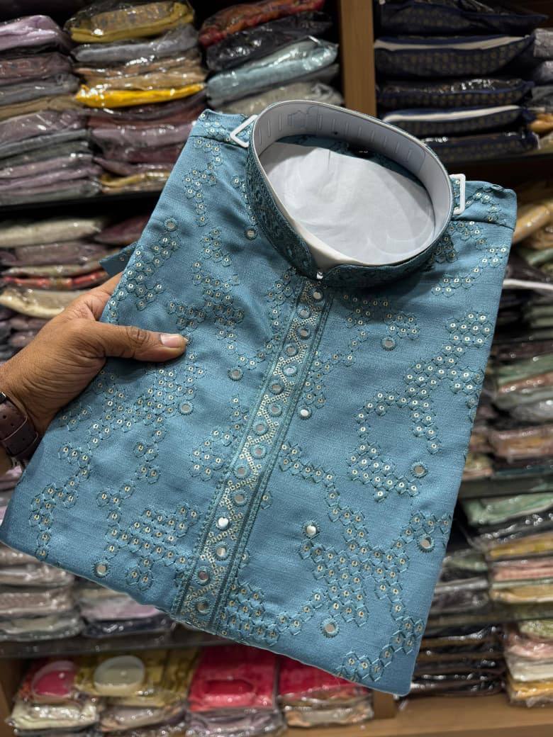 Men's Khadi Cotton Kurta Set