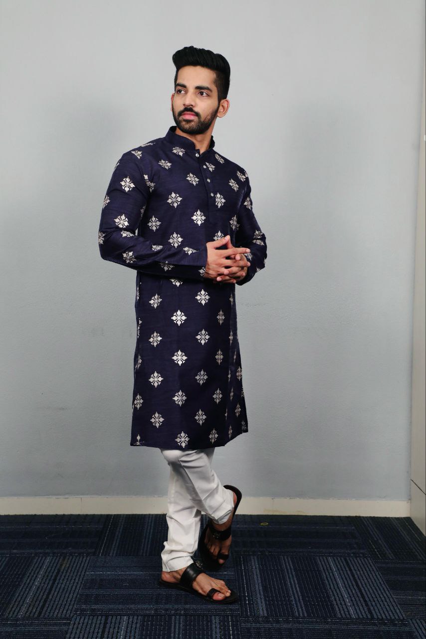 Men Pastel Series Kurta with Pants