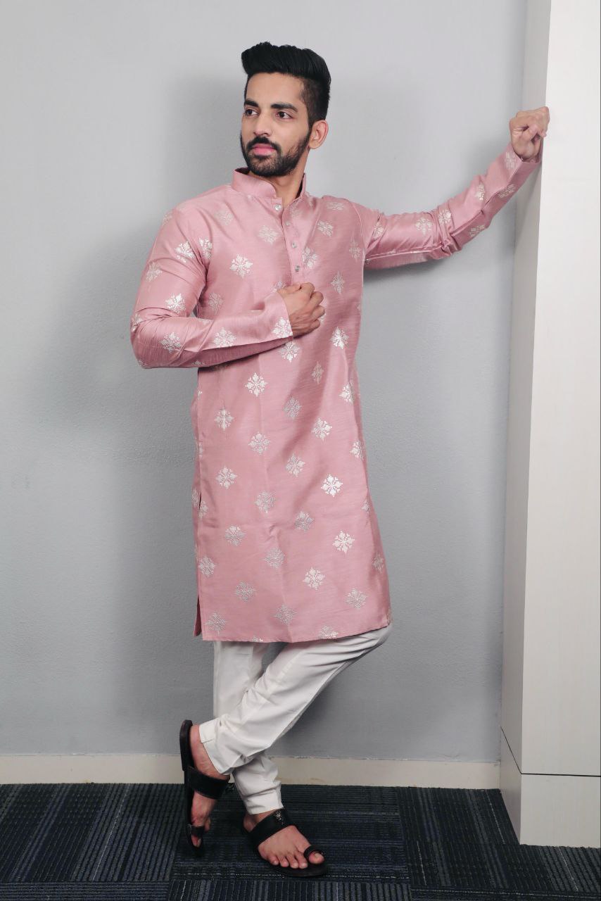 Men Pastel Series Kurta with Pants