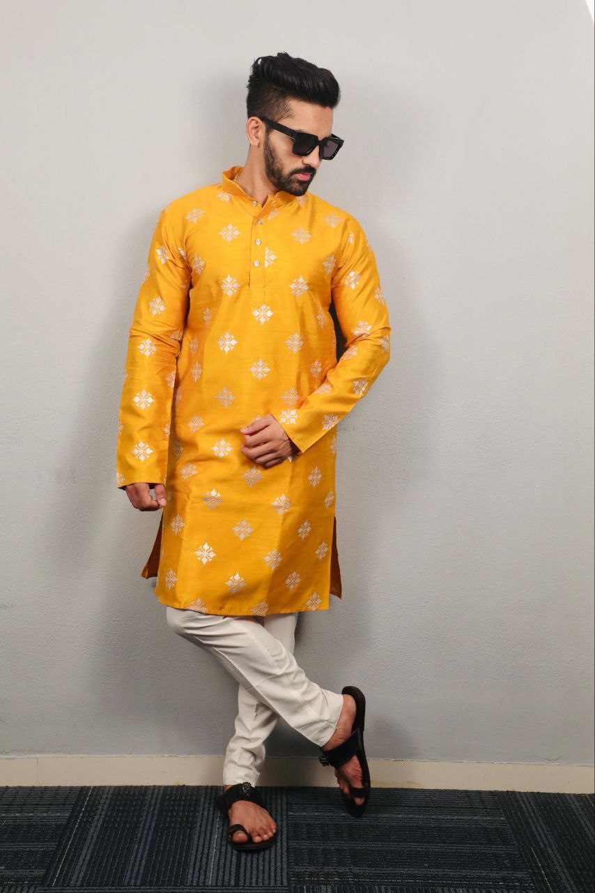 Men Pastel Series Kurta with Pants