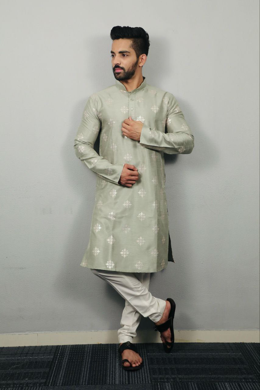 Men Pastel Series Kurta with Pants