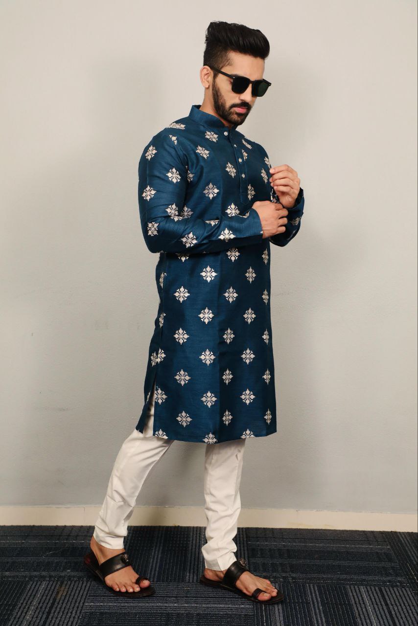 Men Pastel Series Kurta with Pants