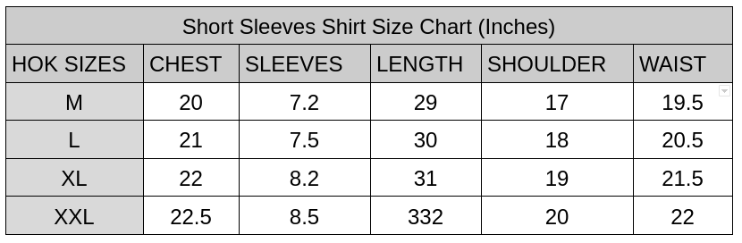 Men Short Sleeve Shirt