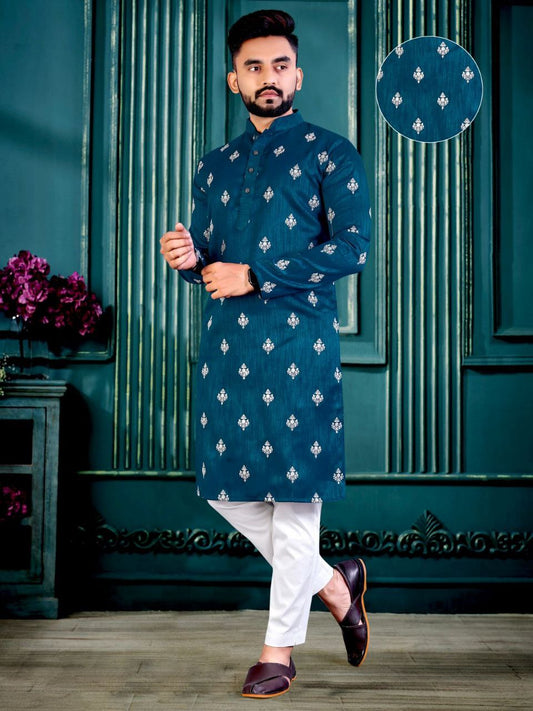 Lucknowi work Kurta with Trousers